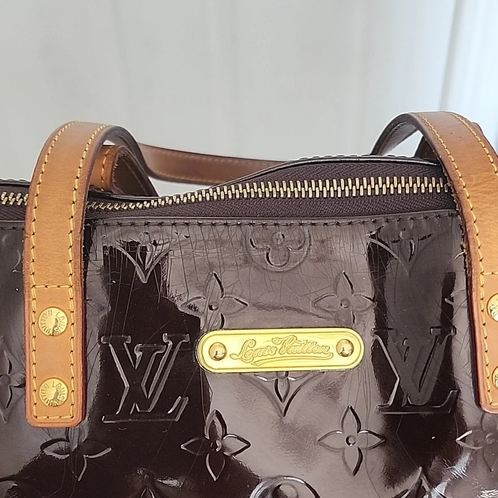 Louis Vuitton Monogram Vernis Bellevue GM Tote Bag in Amaranth Purple